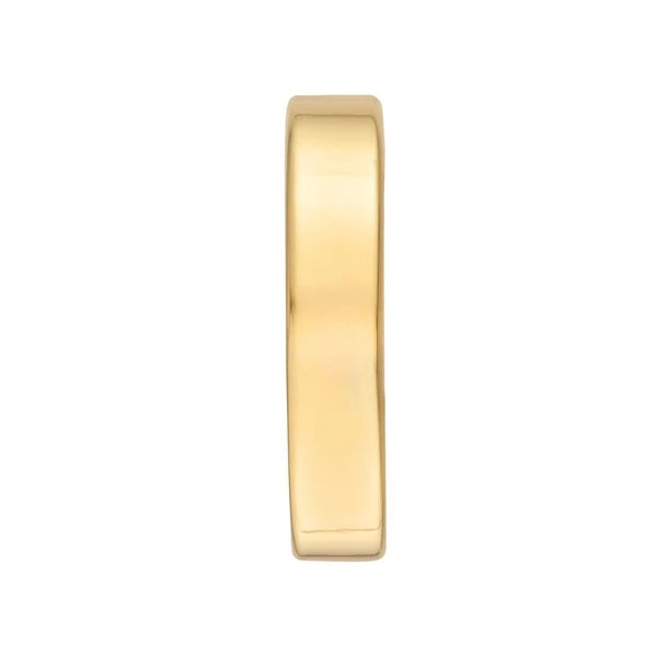 15mm Rectangle Tube Round Hoop Earrings