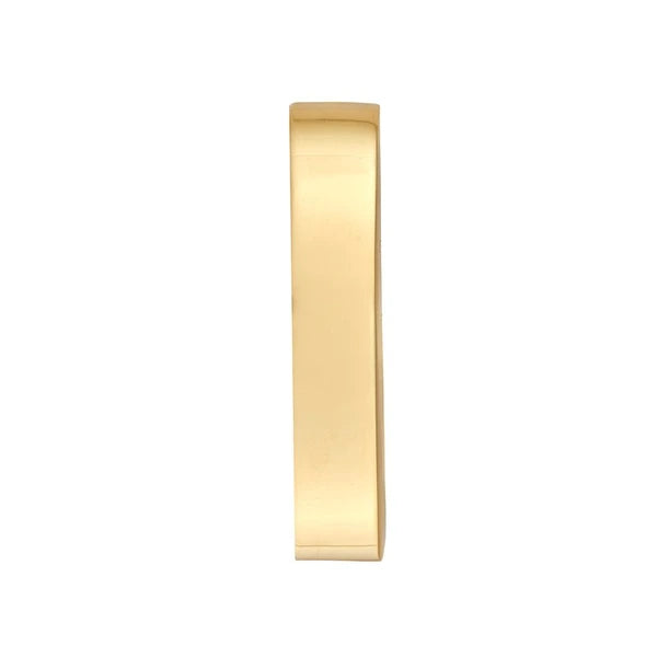 15mm Rectangle Tube Oval Hoop Earrings