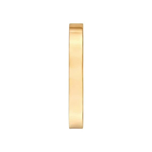 4x1.5mm Rectangle Tube Oval Hoop Earrings