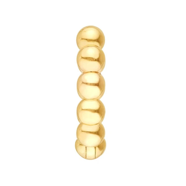 Small Beaded Huggie Earrings