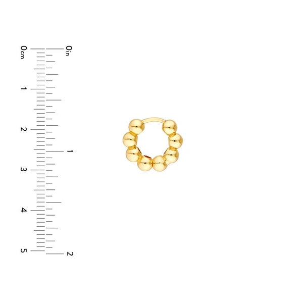 Beaded Huggie Earrings
