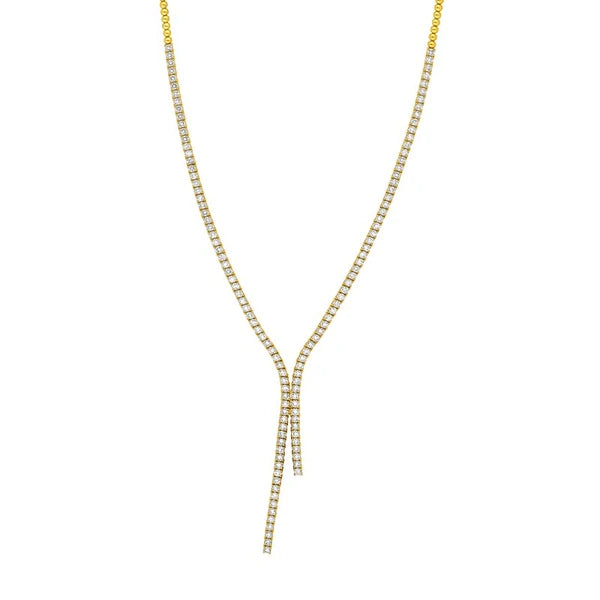 7-1/2tcw Diamond Lariat Necklace