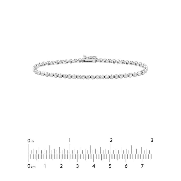 Bezel Set Diamond Tennis Bracelet (1tcw)