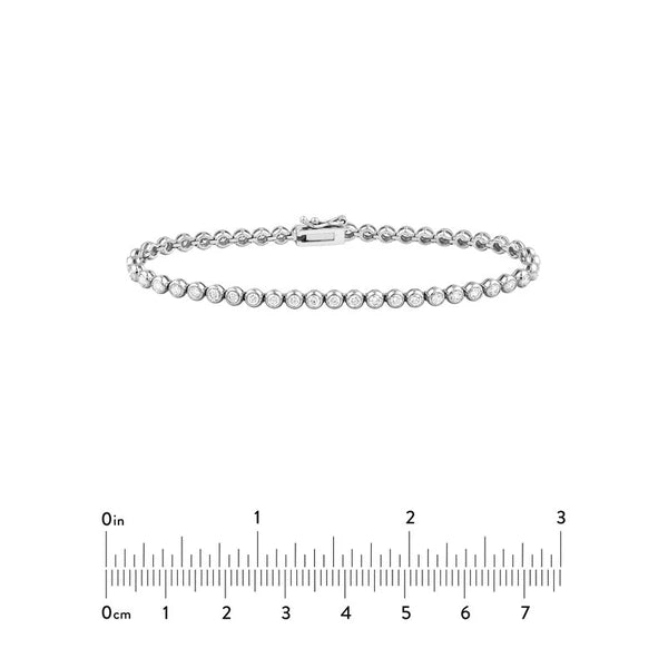 Bezel Set Diamond Tennis Bracelet (2-1/4tcw)