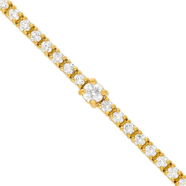 Diamond Station Bracelet (2-1/6tcw)