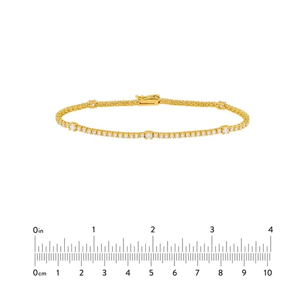 Diamond Station Bracelet (2-1/6tcw)