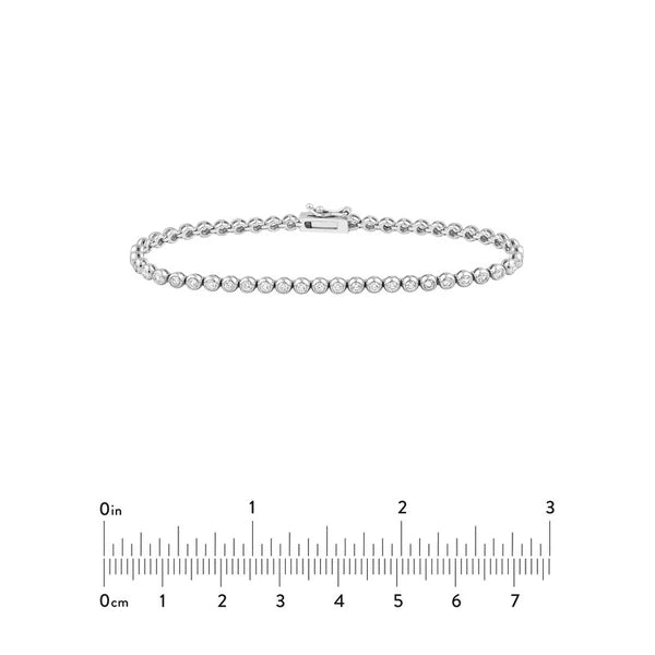 Bezel Set Diamond Tennis Bracelet (1-1/2tcw)