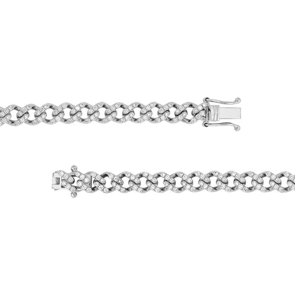 Diamond Curb Link Bracelet (1-7/8tcw)