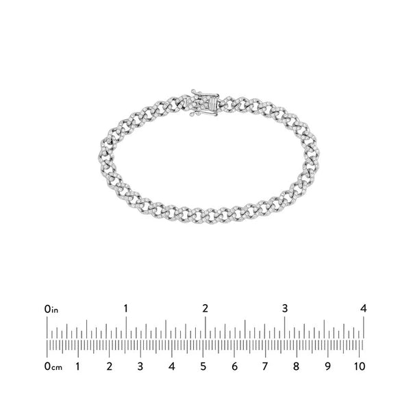 Diamond Curb Link Bracelet (1-7/8tcw)