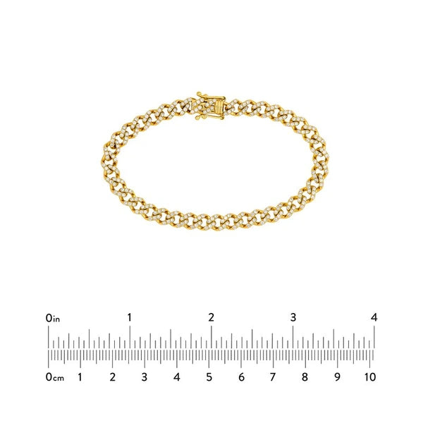 Diamond Curb Link Bracelet (1-7/8tcw)