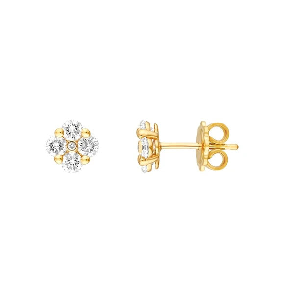 7/8tcw Diamond Stud Earrings