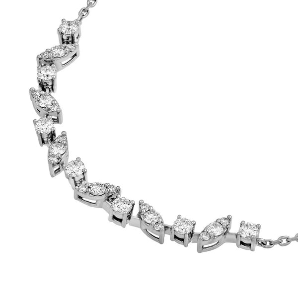 1.0tcw Diamond Center Station Necklace