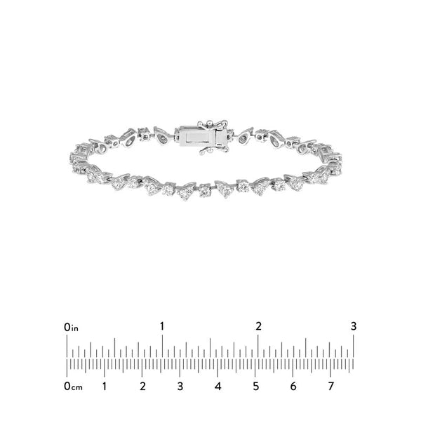 3-1/3tcw Multi Round Diamond Bracelet