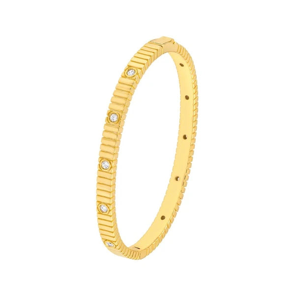 Diamond Fluted Bangle (1/2tcw)