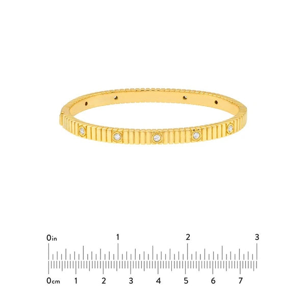 Diamond Fluted Bangle (1/2tcw)