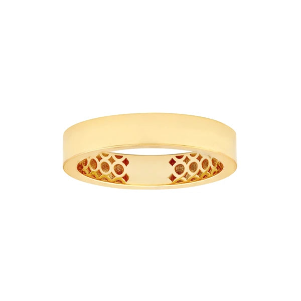 Polished Flat 4mm Band Ring
