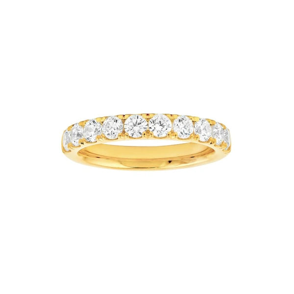 1ct Diamond Half Eternity Band