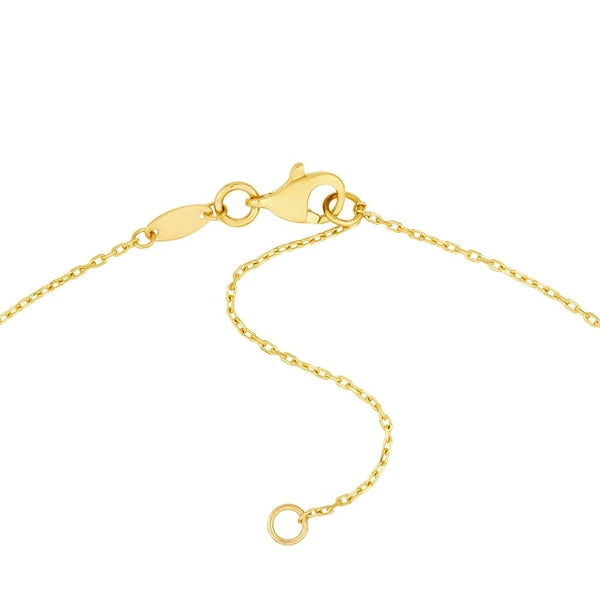 Fluted Heart Pendant Necklace