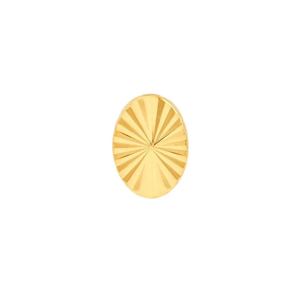 Radiant Oval Stud Earrings