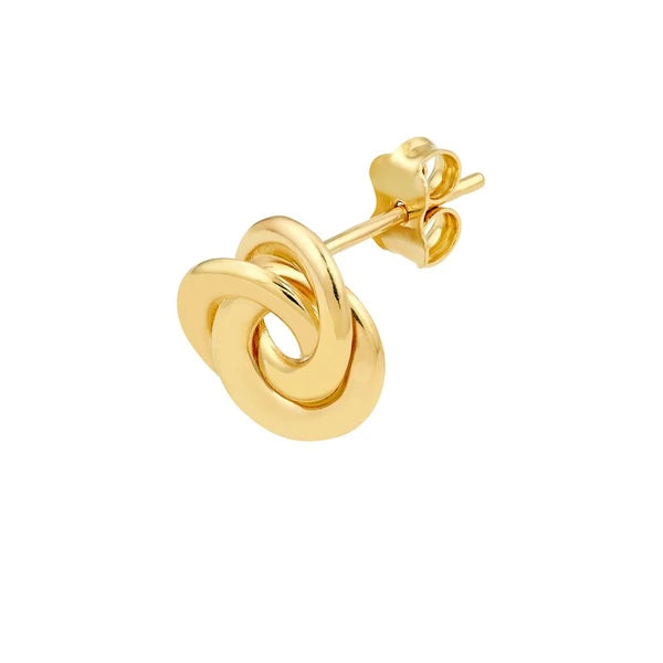 Open Back Love Knot Stud Earrings