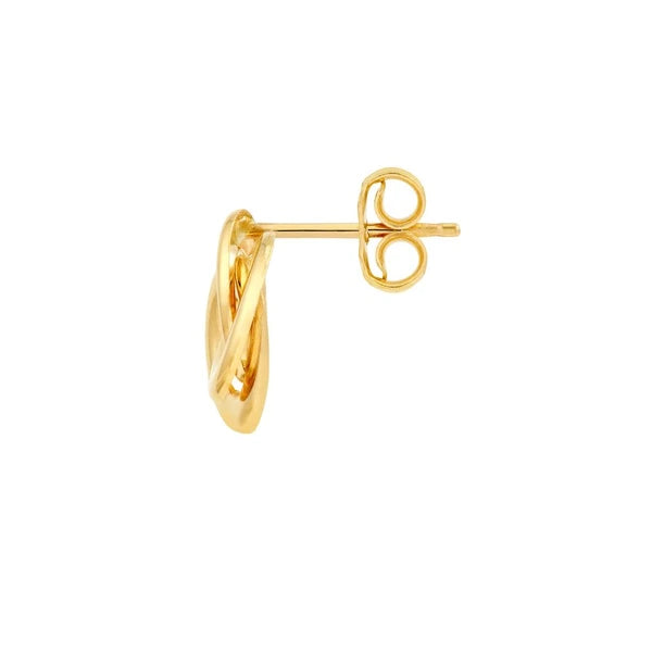 Open Back Love Knot Stud Earrings