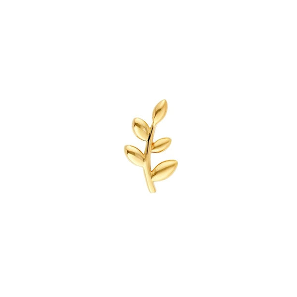 Leaf Branch Stud Earrings
