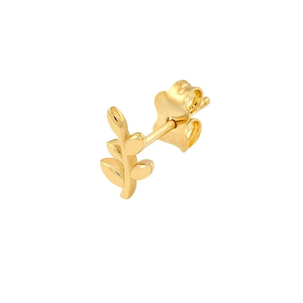Leaf Branch Stud Earrings