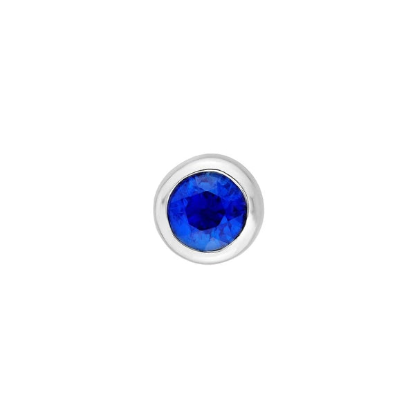 3mm Round Blue Sapphire Stud Earrings