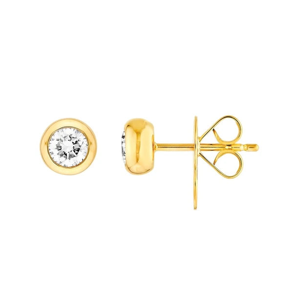 1/2tcw Round Diamond Stud Earrings