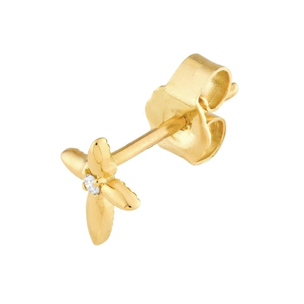 2pt Diamond Cross Stud Earrings