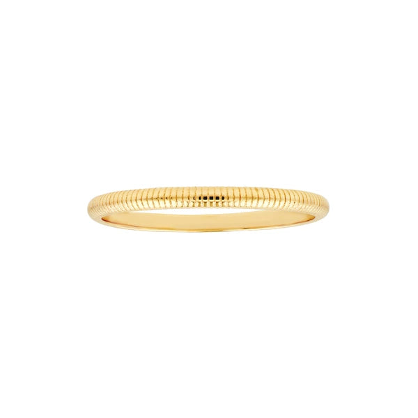 Ribbed Band Ring