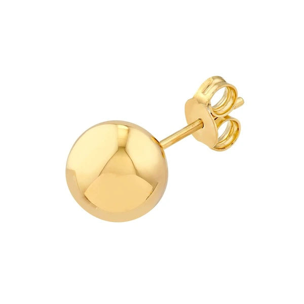 10mm Polished Ball Stud Earrings