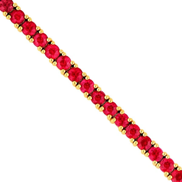 2.0mm Red Ruby Tennis Bracelet