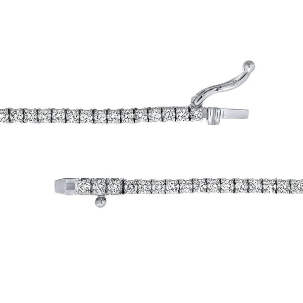 4-5/8tcw Round Diamond Solitaire Tennis Necklace