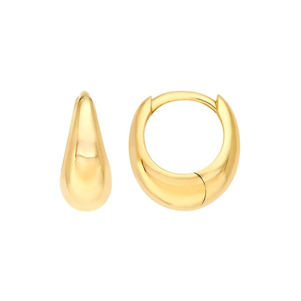 Small Graduated Round Hoop Earrings