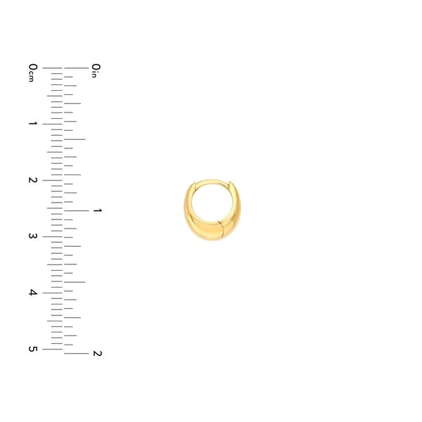 Small Graduated Round Hoop Earrings