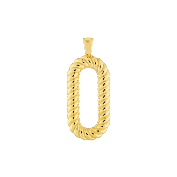 Oval Twisted Pendant