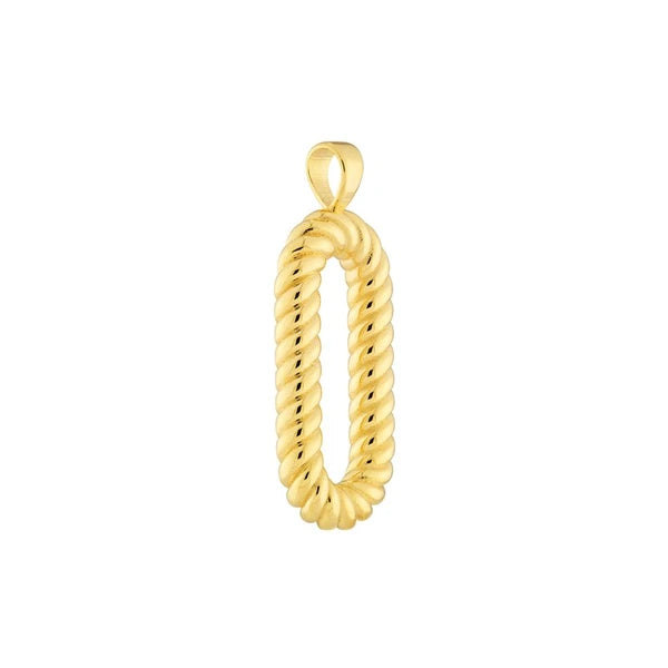 Oval Twisted Pendant