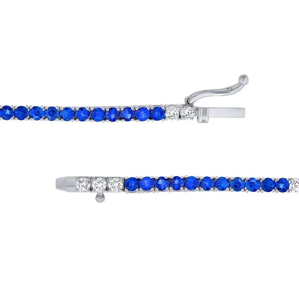 AlterN/Ating Sapphire Diamond Tennis Necklace