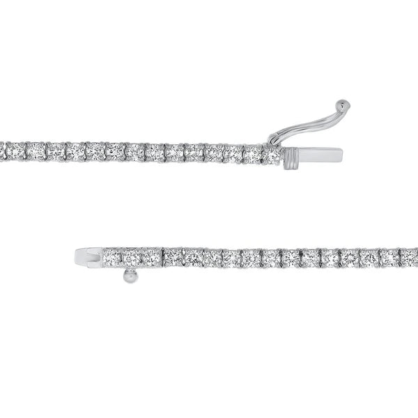 Sapphire Solitaire Diamond Tennis Necklace