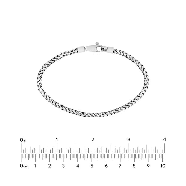 3.1mm 8-Sided Franco Bracelet