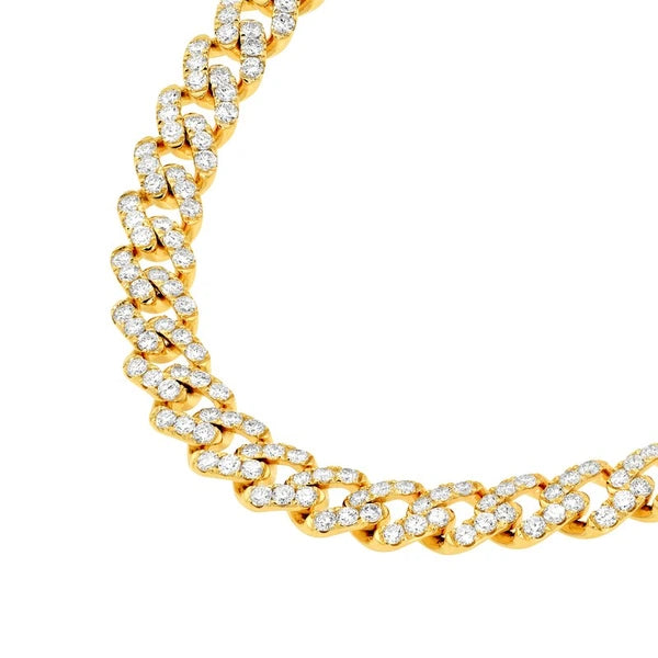 7-3/8tcw Diamond Curb Necklace
