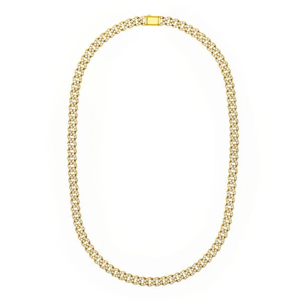 7-3/8tcw Diamond Curb Necklace