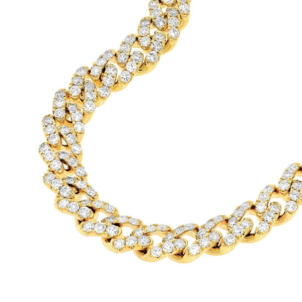 4tcw Diamond Curb Necklace