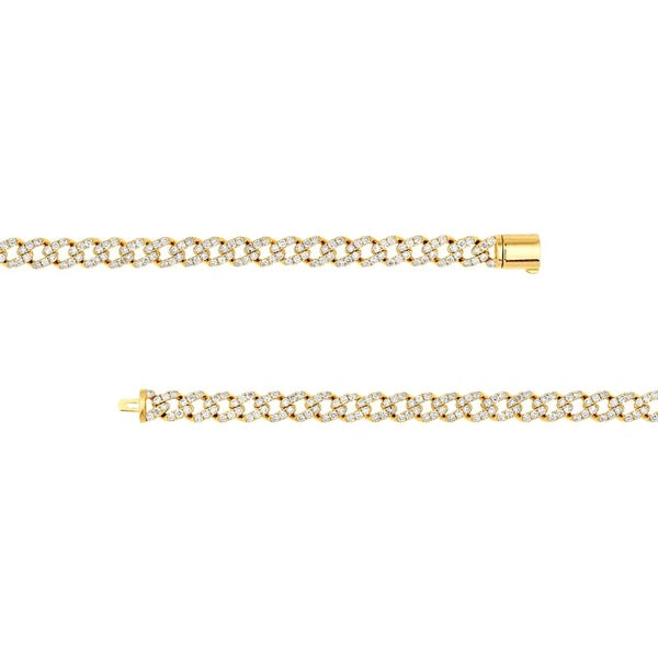4tcw Diamond Curb Necklace