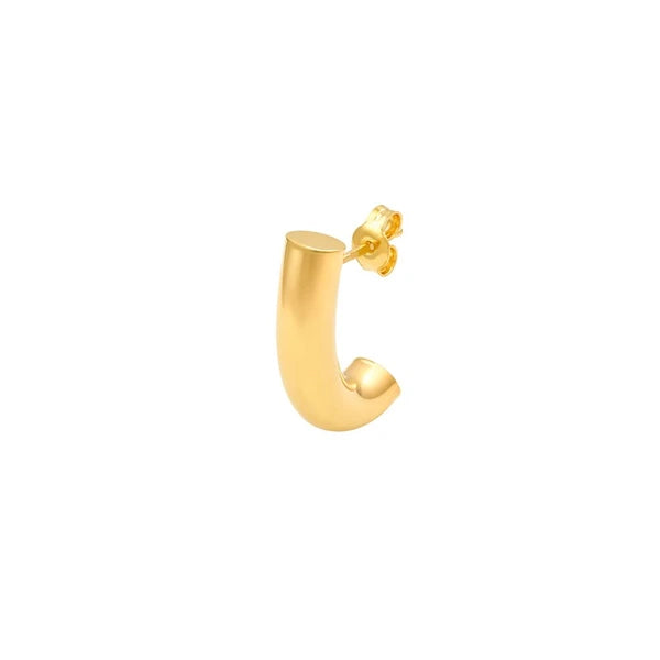 5mm Small Round J Hoop Earrings