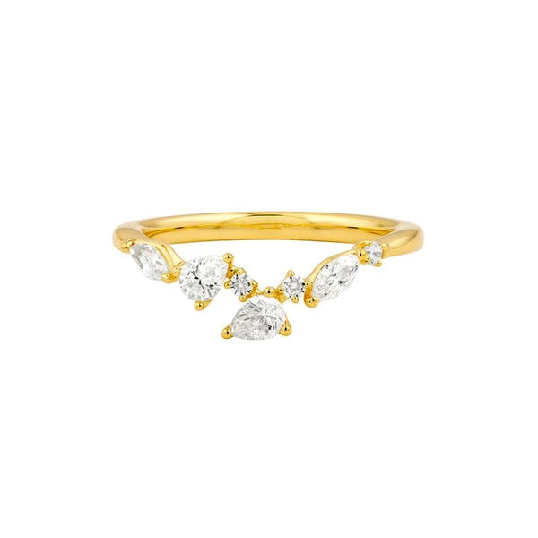 Round Diamond Blossom Band
