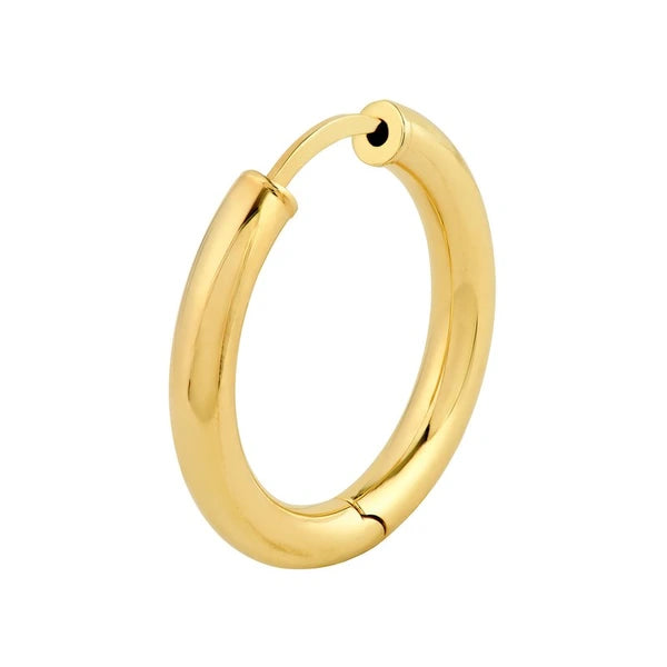 3x15mm Round Hoop Earrings