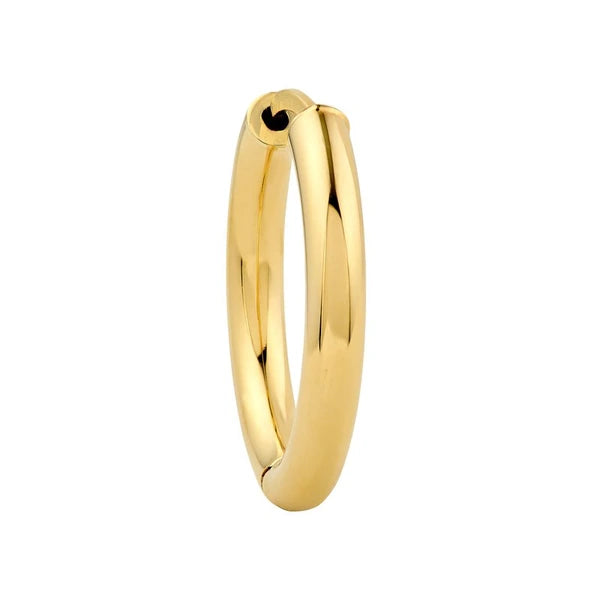 3x15mm Round Hoop Earrings