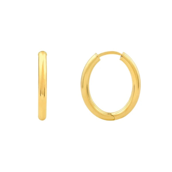 20x15mm Oval Hoop Earrings